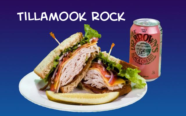 Tillamook Rock Sandwich at Tsunami Sandich Company